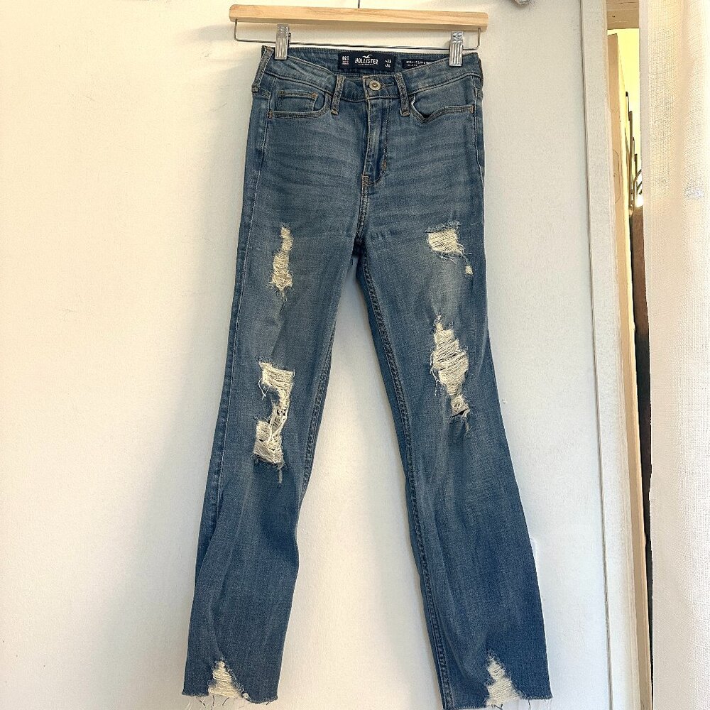 Hollister High Rise Slim Straight Classic Stretch Pants